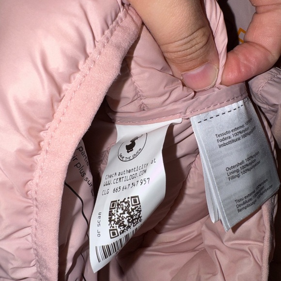 ⚡️NWT Save The Duck Plumtech Womens Blush Pink Puffer Jacket Vest Size 1 Small - Picture 6 of 16